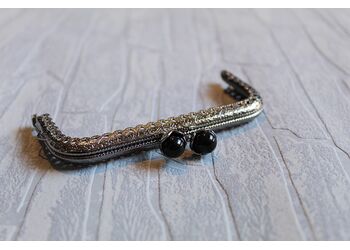 Πλαίσιο Πέρλα Νίκελ 10,5cm. Μαύρο
