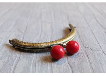 Πλαίσιο Μπίλια Μπρονζέ  12,5cm Κόκκινο