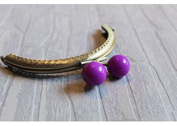 Πλαίσιο Μπίλια Μπρονζέ  12,5cm Μώβ