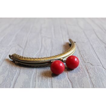 Πλαίσιο Μπίλια Μπρονζέ  12,5cm Κόκκινο