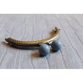 Πλαίσιο Μπίλια Μπρονζέ  12,5cm Γκρι
